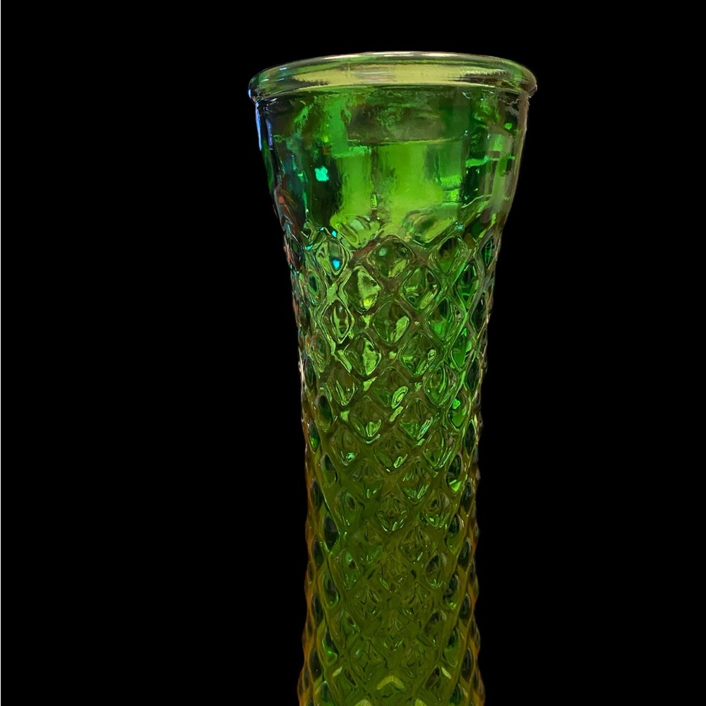 Vintage Randall Emerald Green Glass Bud Vase - Picture 4 of 6